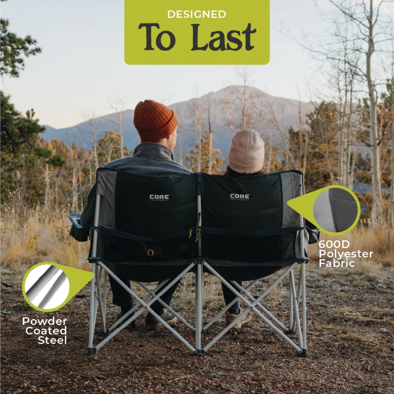 CORE Loveseat Double Chair Padded